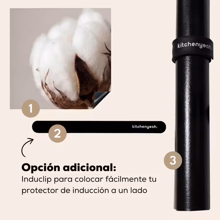Protector de inducción - Bola de algodón - Minimalista - Blanco — 8