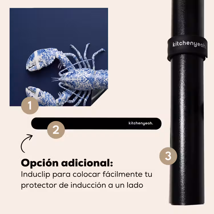 Protector de inducción - Langosta - Porcelana - Azul de Delft — 8