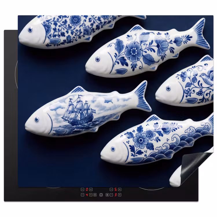Protector de inducción - Peces - Delftware - Cerámica — 1
