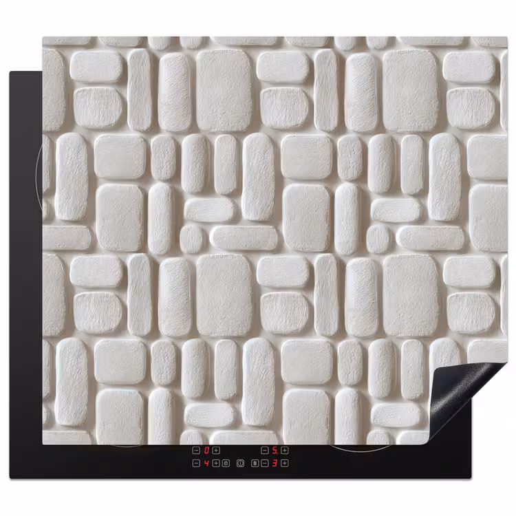 Protector de inducción - Relieve - Textura - Blanco — 1