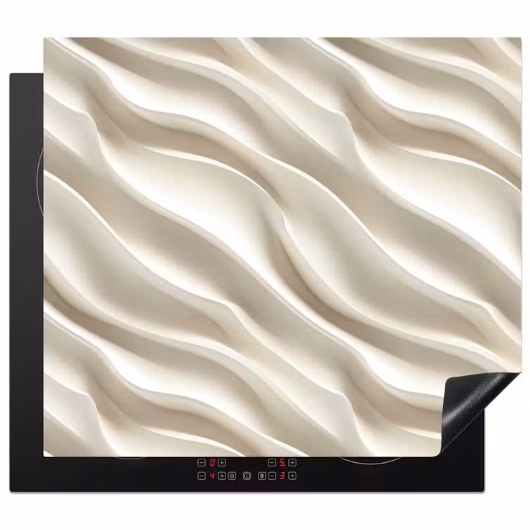 Protector de inducción - Diagonal - Ondas - Crema — 1
