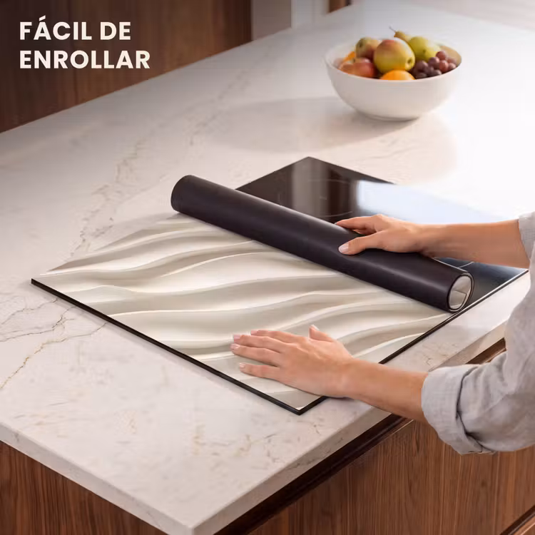 Protector de inducción - Diagonal - Ondas - Crema — 7