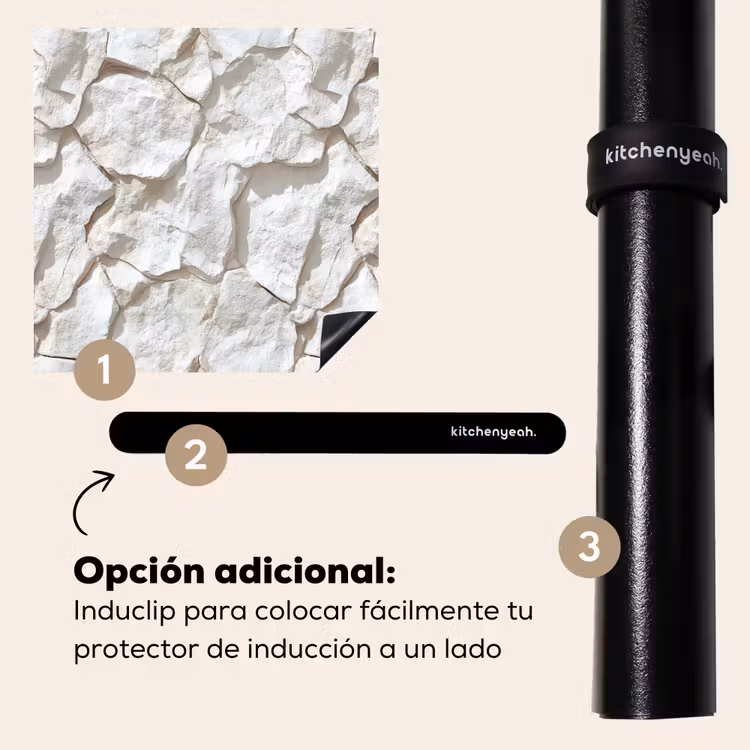 Protector de inducción - Estructura - Roca - Blanco — 8
