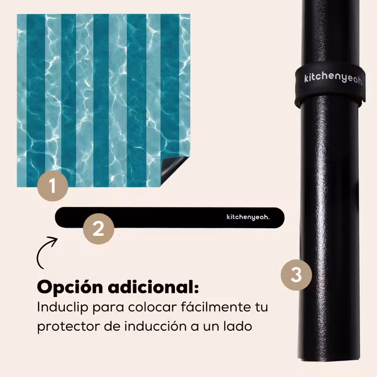 Protector de inducción - Piscina - Rayas - Verde — 8