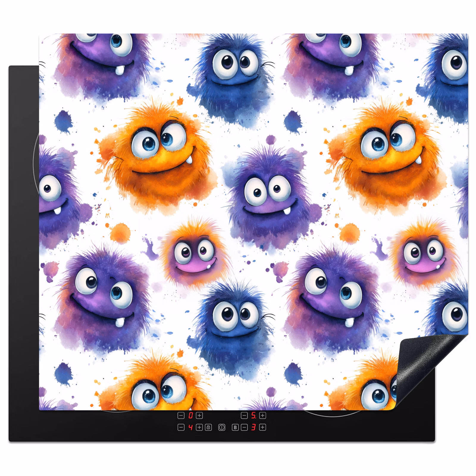 Protector de inducción - Monstruos - Acuarela - Colorido — 1