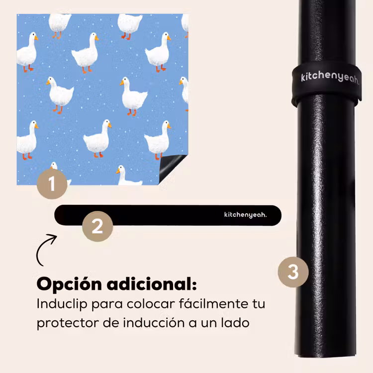 Protector de inducción - Gansos - Elegante - Azul — 8