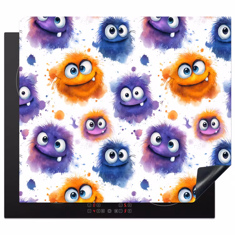 Protector de inducción - Monstruos - Acuarela - Colorido — 1