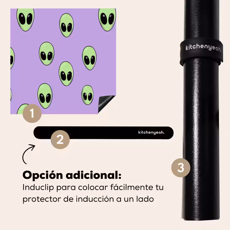 Protector de inducción - Alien - Retro - Lila — 8