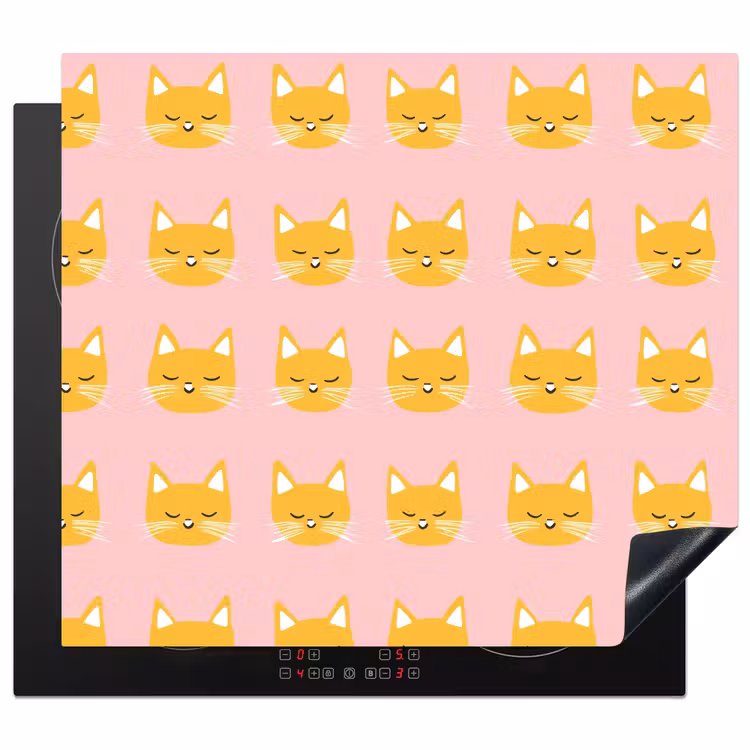 Protector de inducción - Gatos - Patrón - Rosa — 1