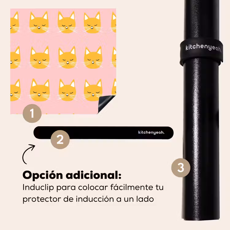 Protector de inducción - Gatos - Patrón - Rosa — 8