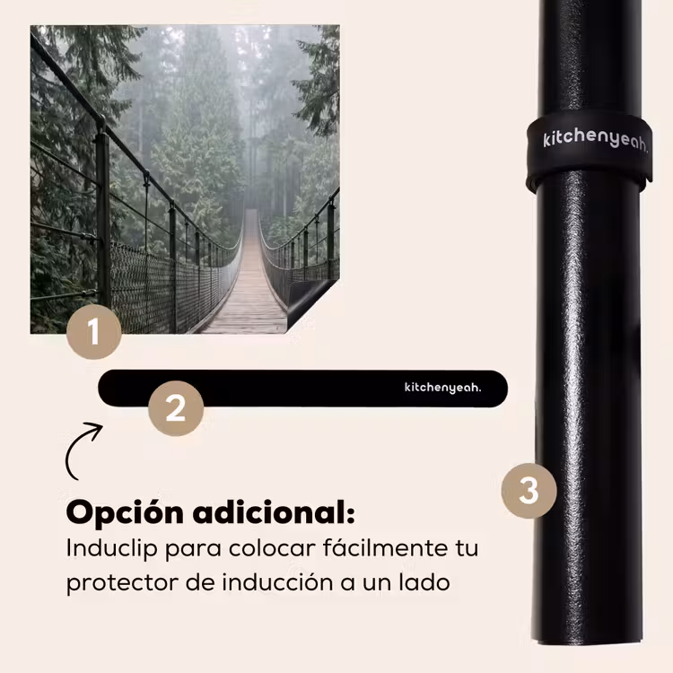 Protector de inducción - Puente - Bosque - Niebla - Naturaleza — 8