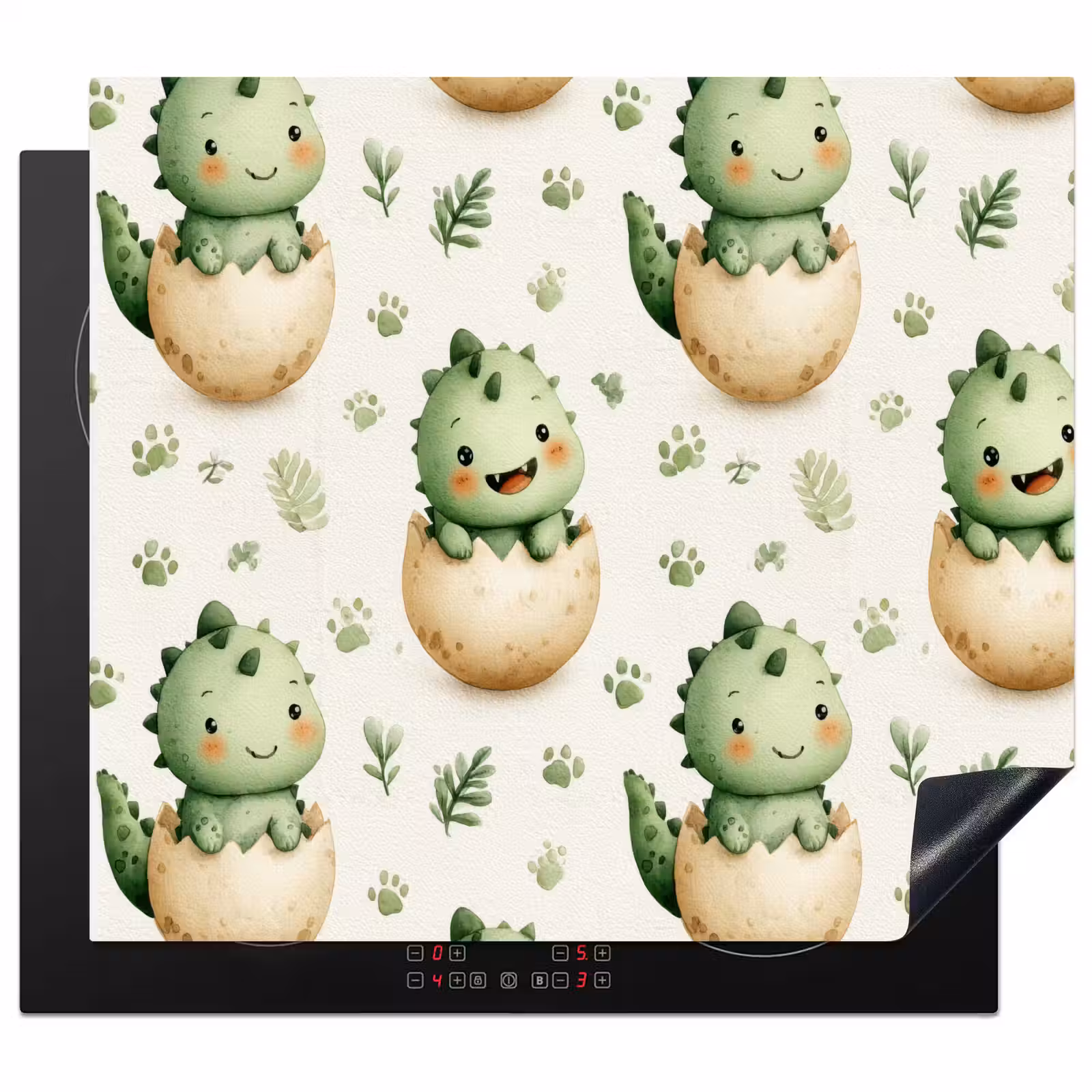 Protector de inducción - Dino - Huevos - Verde — 1
