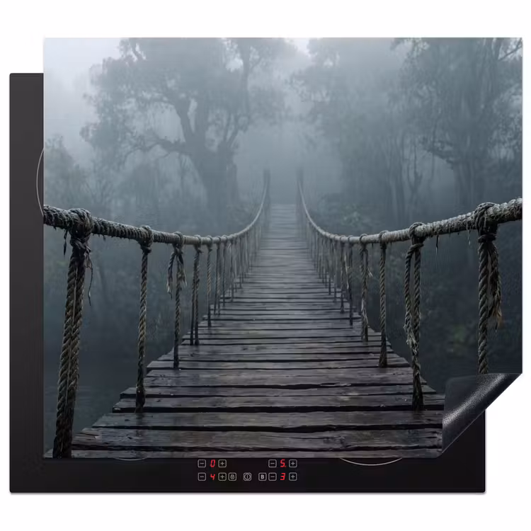Protector de inducción - Puente - Selva - Niebla - Naturaleza — 1