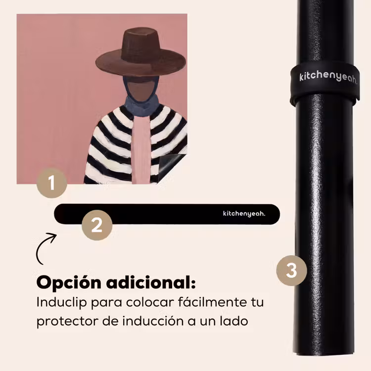 Protector de inducción - Gráfico - Mujer - Rosa — 8