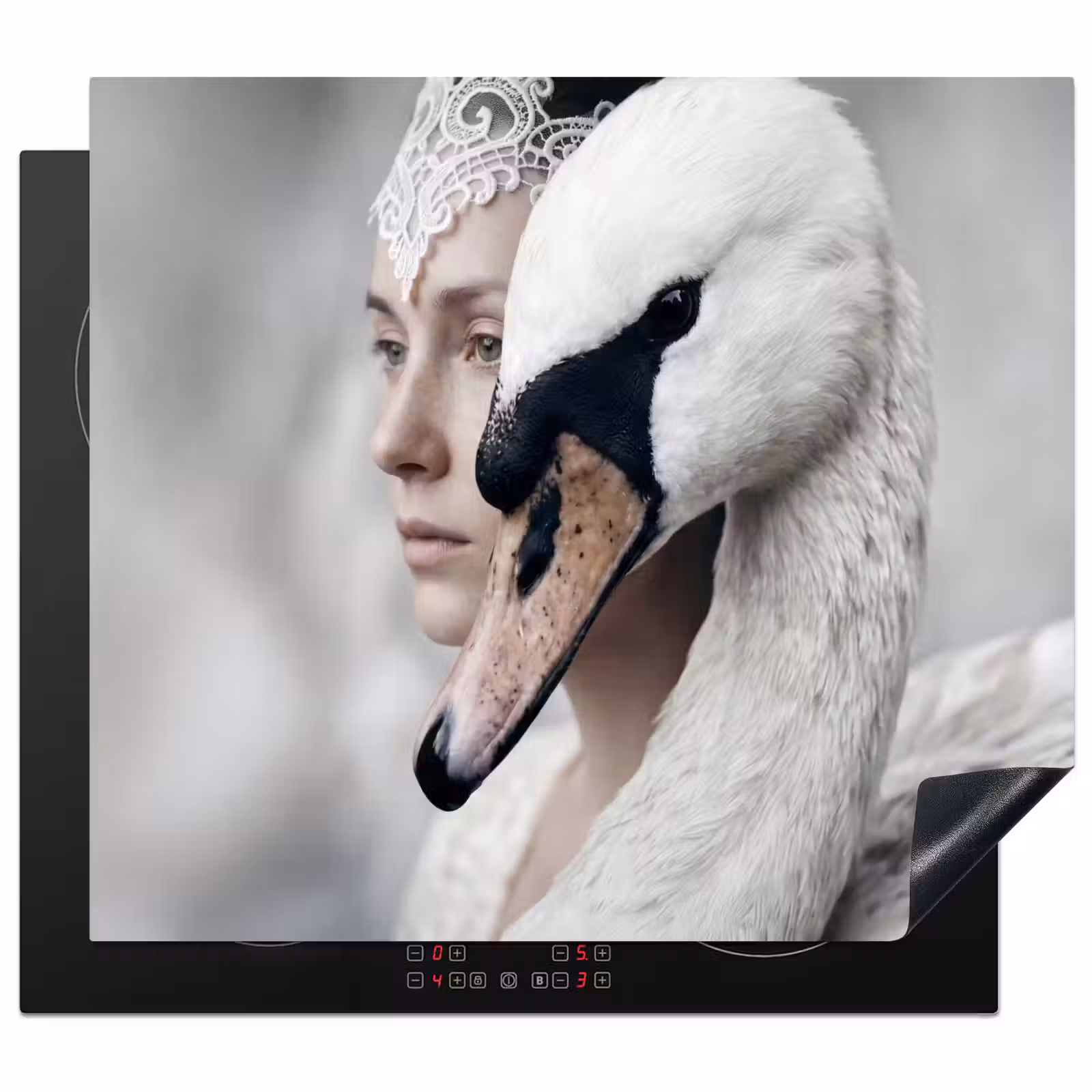 Protector de inducción - Mujer - Cisne - Blanco — 1
