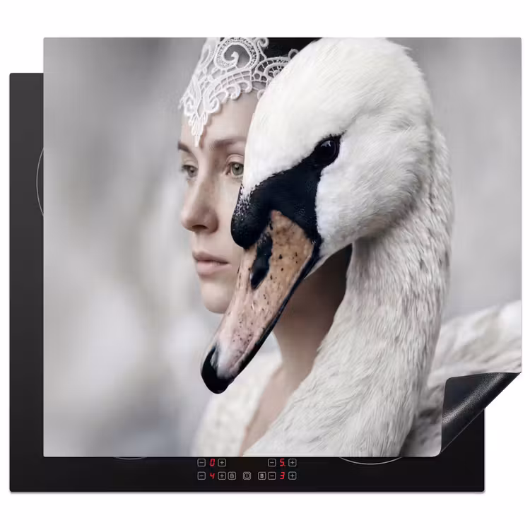 Protector de inducción - Mujer - Cisne - Blanco — 1