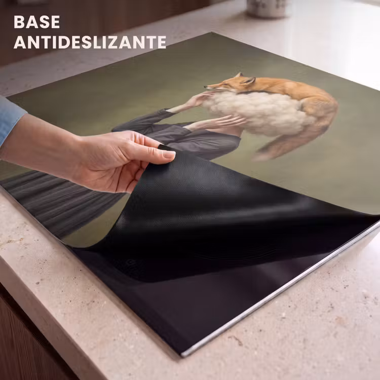 Protector de inducción - Zorro - Surrealista - Verde — 6