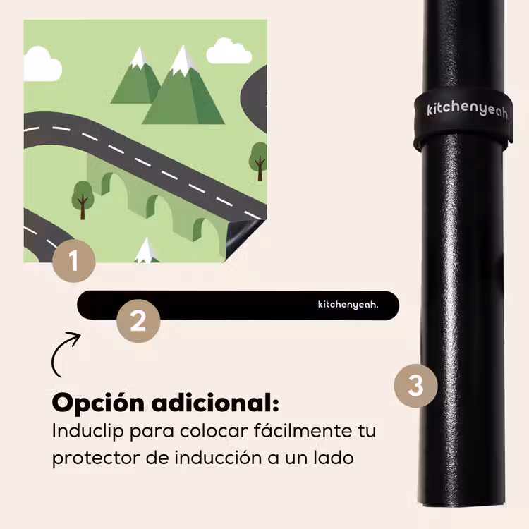 Protector de inducción - Coche - Carretera de montaña - Naturaleza - Ilustración — 8