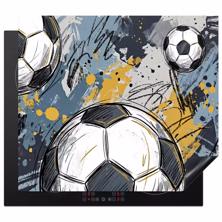 Protector de inducción - Fútbol - Abstracto - Deporte - Colorido — 1