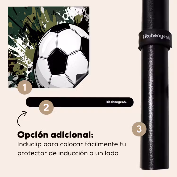 Protector de inducción - Fútbol - Pintura - Salpicaduras - Verde — 8