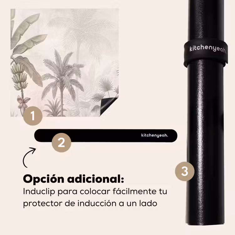 Protector de inducción - Jungla - Árbol de pasarela - Colibrí - Beige — 8