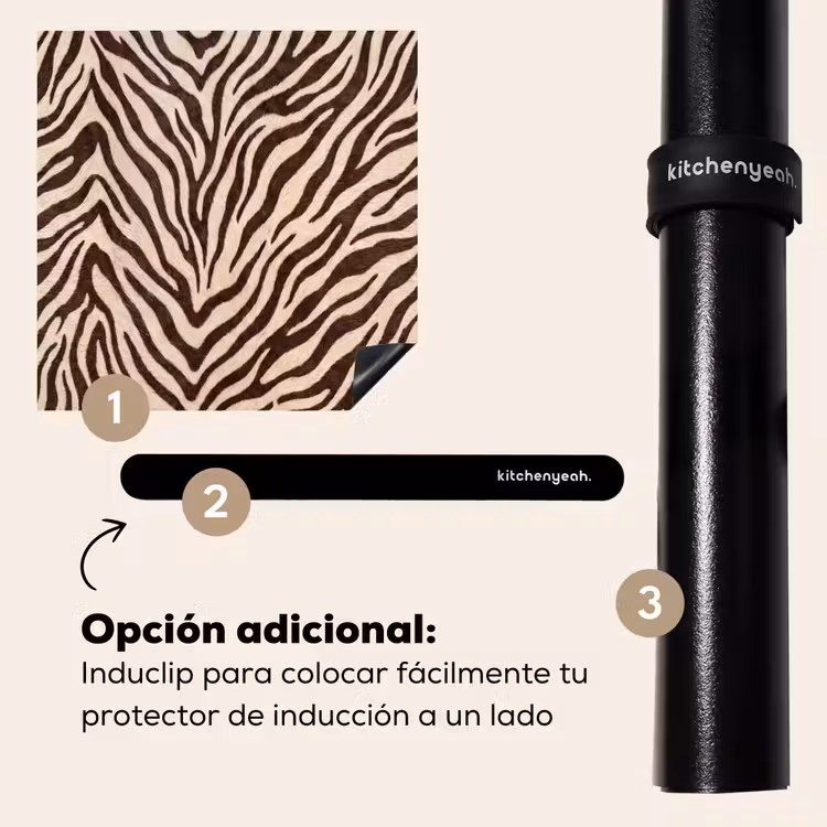 Protector de inducción - Cebra - Rayas - Marrón — 8