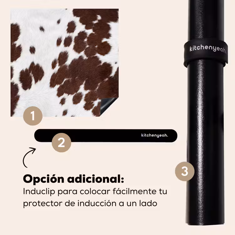 Protector de inducción - Piel de vaca - Classic - Marrón — 8