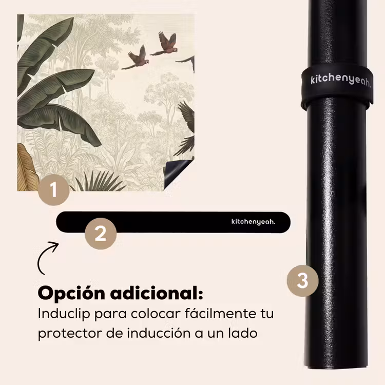 Protector de inducción - Loros - Selva - Tropical - Verde — 8