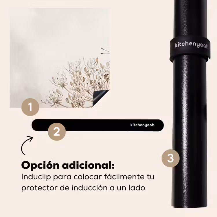 Protector de inducción - Mariposa - Flor - Naturaleza - Beige — 8