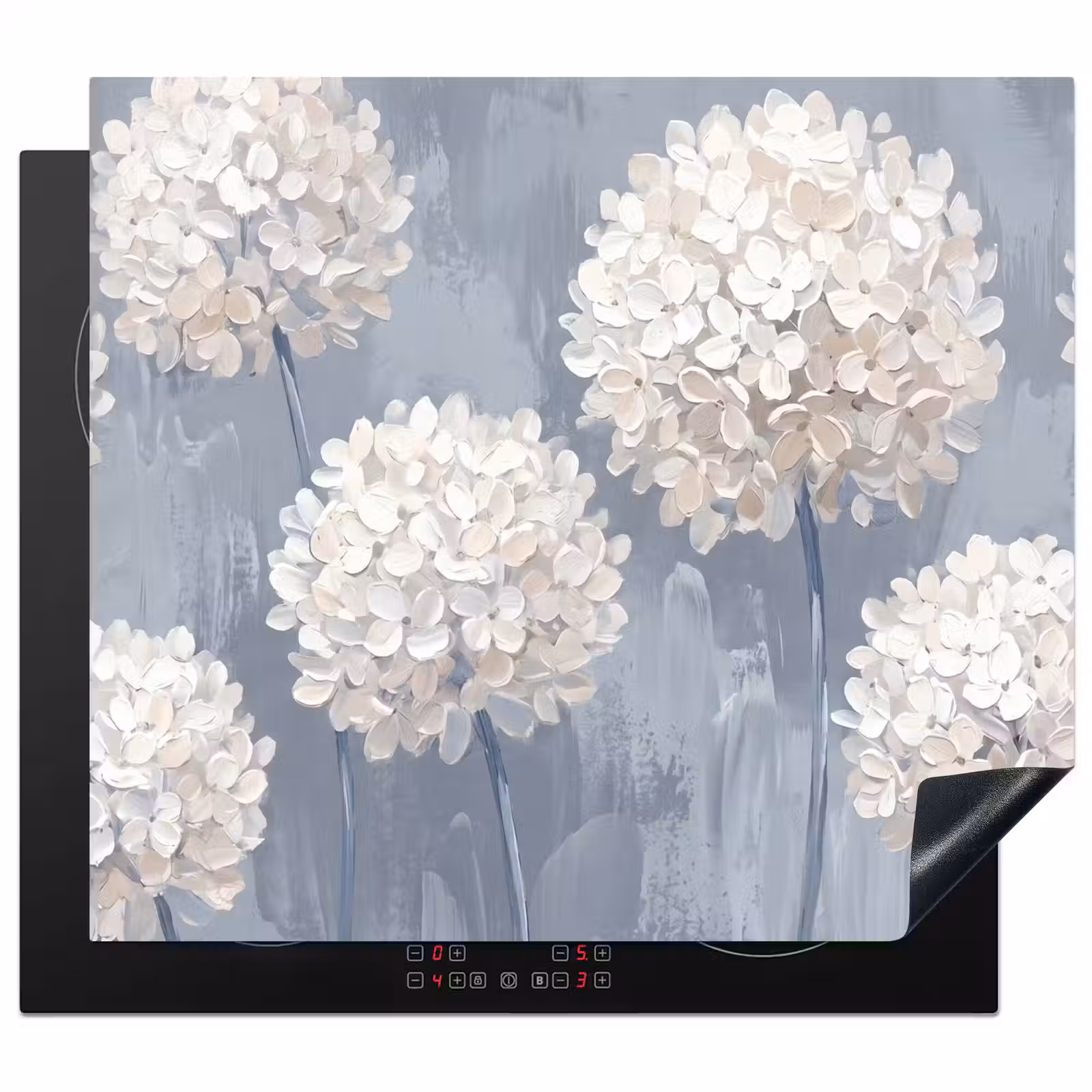 Protector de inducción - Flores - Ilustración - Azul — 1