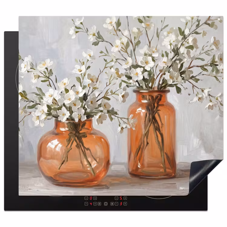 Protector de inducción - Jarrones - Flores - Naranja — 1