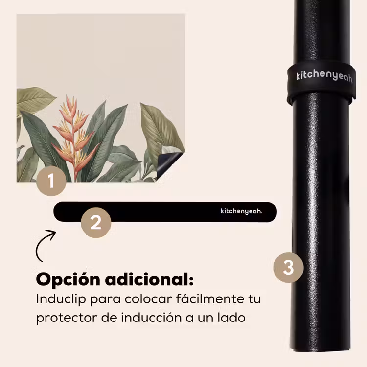 Protector de inducción - Tropical - Plantas - Moderno - Verde — 8
