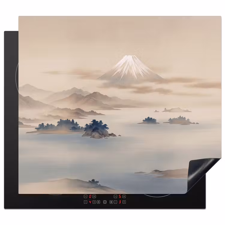 Protector de inducción - Japonés - Paisaje - Beige — 1