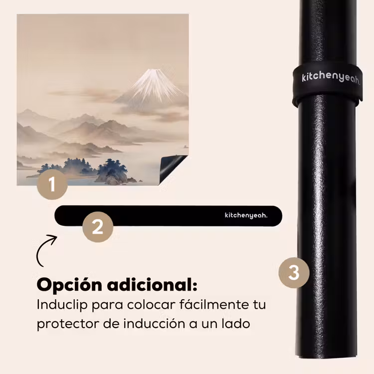 Protector de inducción - Japonés - Paisaje - Beige — 8