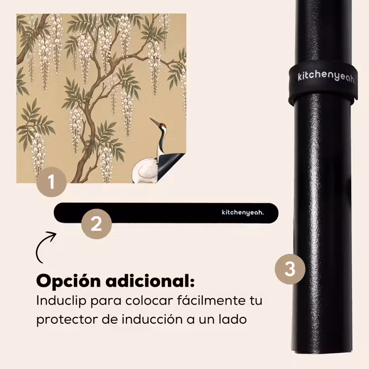Protector de inducción - Grúa - Agua - Beige — 8