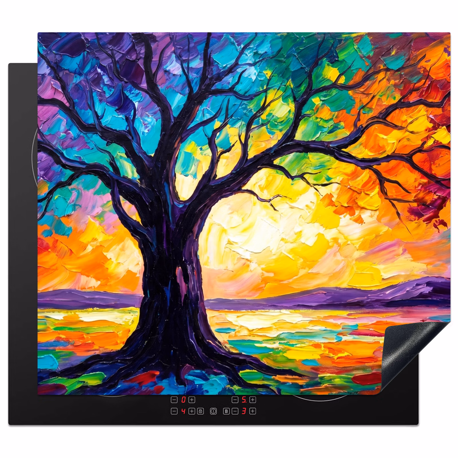 Protector de inducción - Árbol - Paisaje - Naturaleza - Abstracto - Colorido — 1