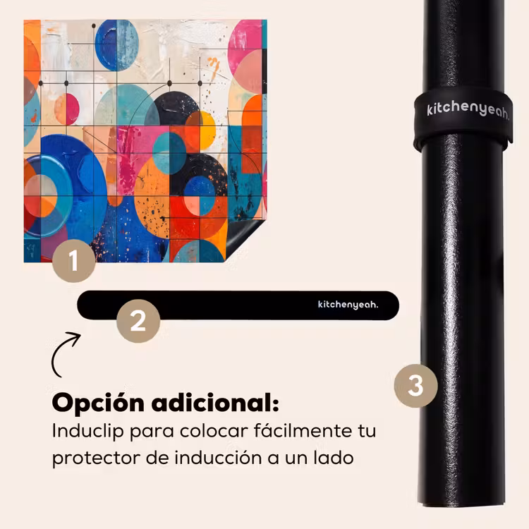 Protector de inducción - Arte - Geométrico - Abstracto - Colorido — 8
