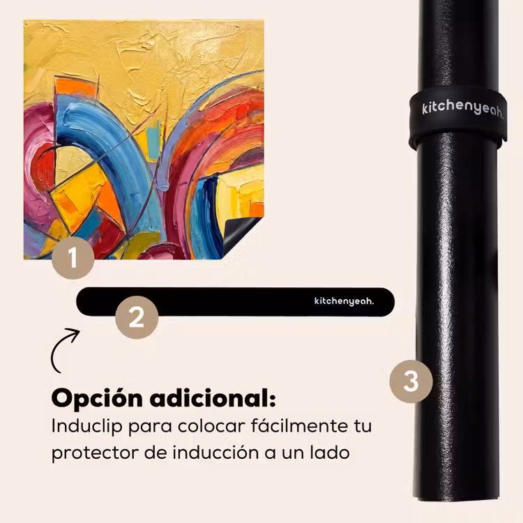 Protector de inducción - Abstracto - Círculos - Pintura - Colorido - Dinámico — 8