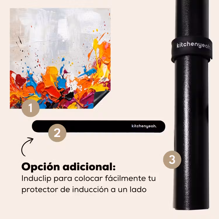 Protector de inducción - Abstracto - Pintura - Colorido - Dinámico — 8