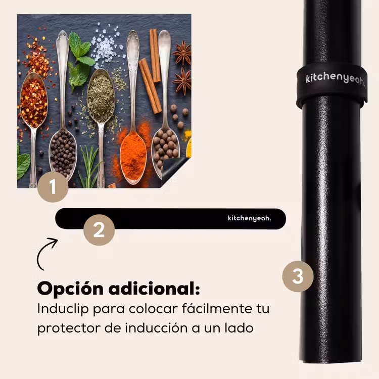 Protector de inducción - Especias - Cucharas - Culinarias - Coloridas - Atmosféricas — 8
