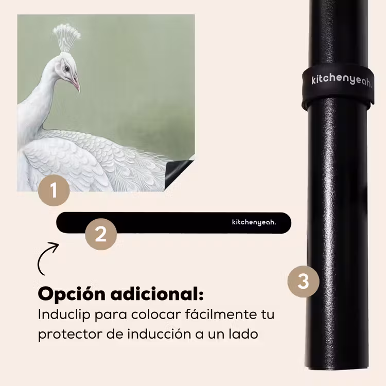 Protector de inducción - Pavos reales - Blanco - Naturaleza - Verde — 8