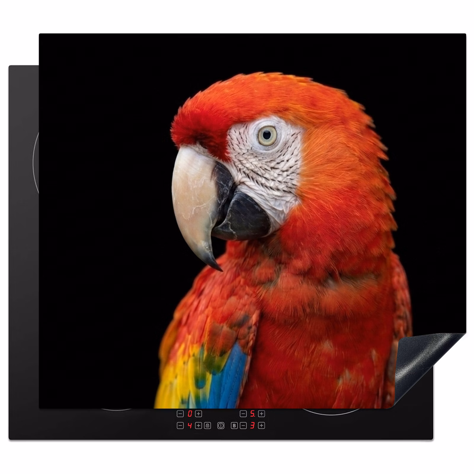 Protector de inducción - Guacamayo - Retrato - Rojo — 1