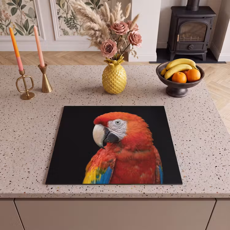 Protector de inducción - Guacamayo - Retrato - Rojo — 3