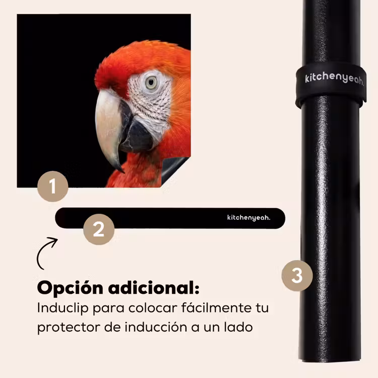 Protector de inducción - Guacamayo - Retrato - Rojo — 8