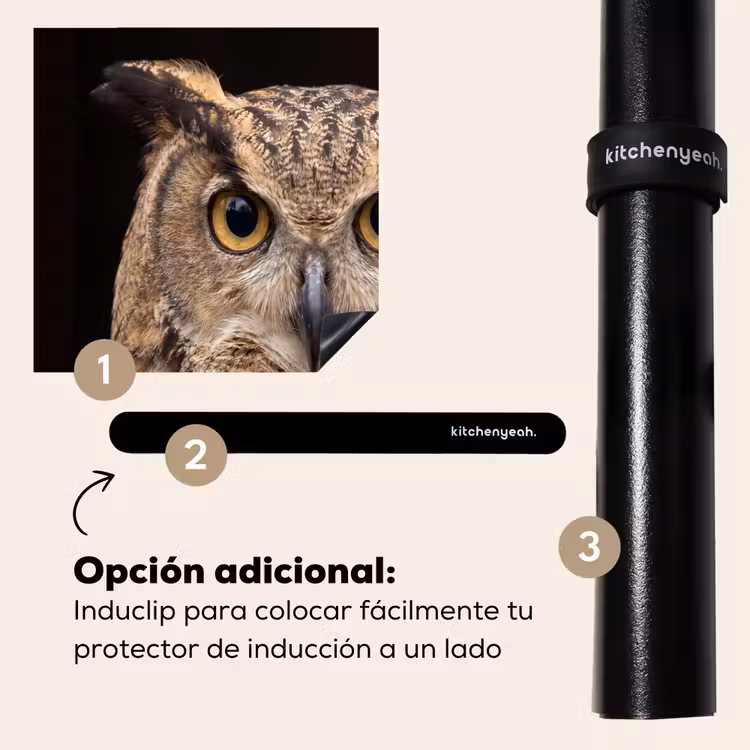 Protector de inducción - Búho - Retrato - Marrón — 8