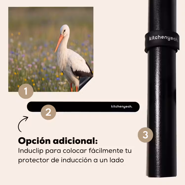 Protector de inducción - Águila pescadora - Flores - Pradera - Colorido — 8