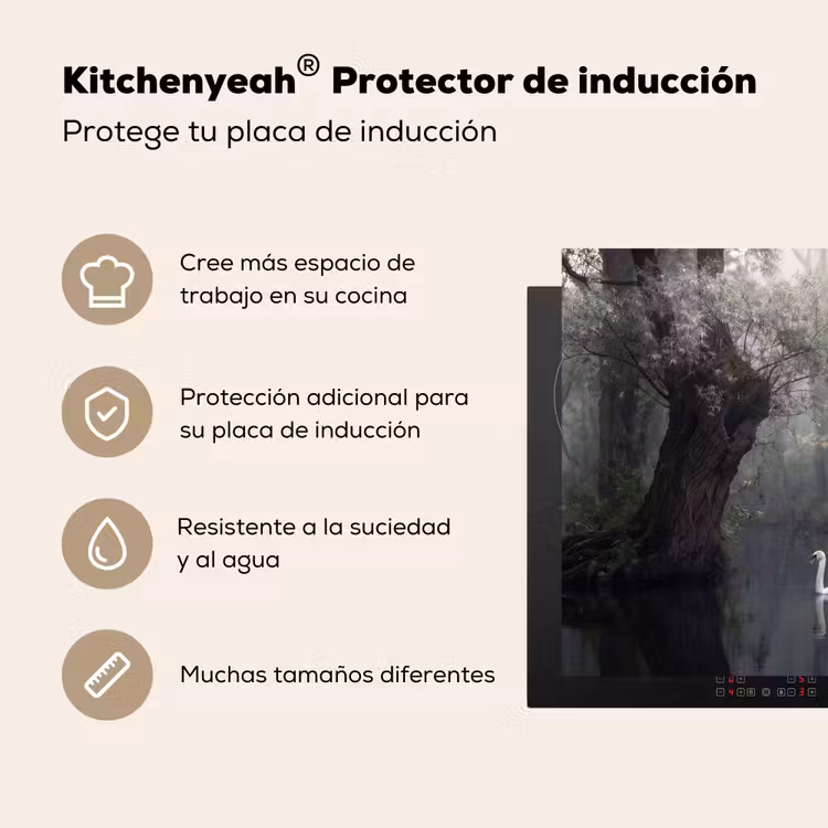Protector de inducción - Cisnes - Río - Bosque — 5