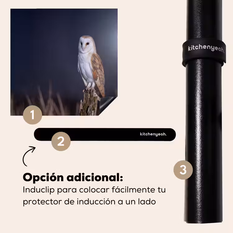 Protector de inducción - Lechuza - Luna - Noche — 8