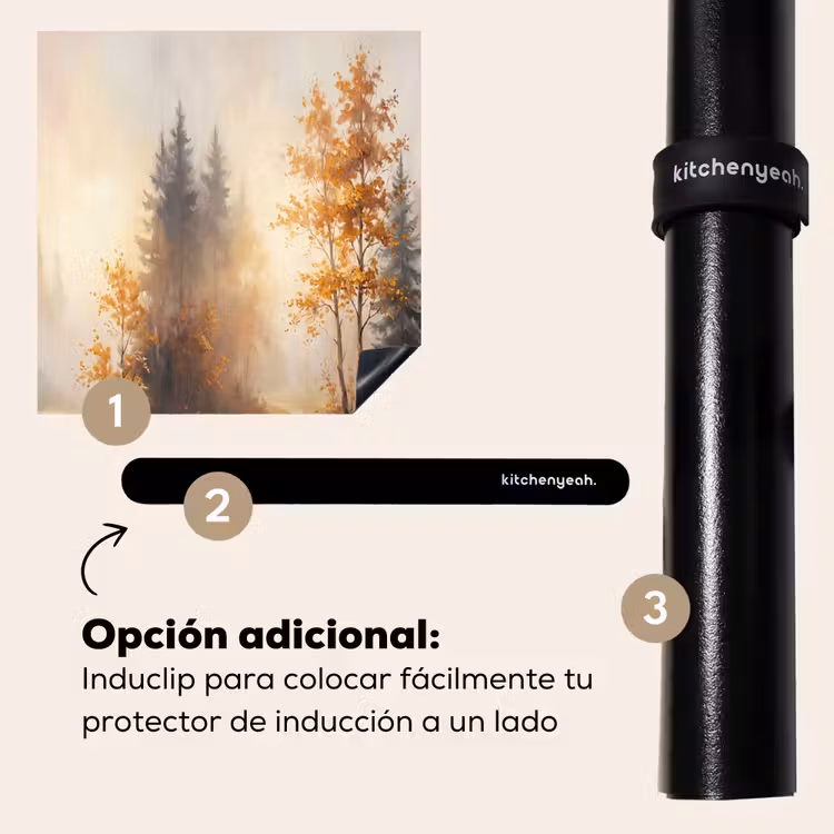 Protector de inducción - Senda forestal - Hojas de otoño - Naturaleza - Paisaje - Naranja — 8