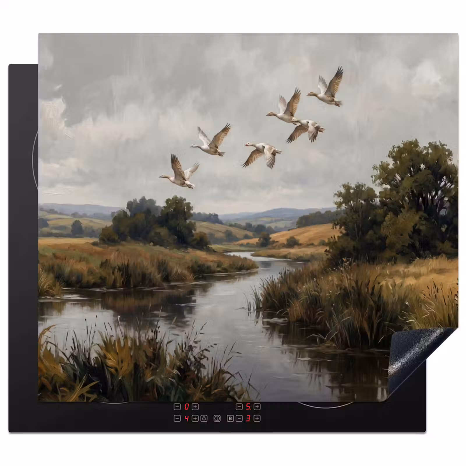 Protector de inducción - Patos - Río - Paisaje - Vuelo - Nostálgico — 1